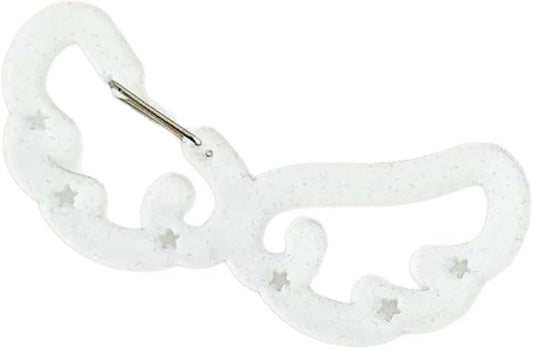 Wing/Star Shape Carabiner Hook Clips Lovely Phone Pendant Charm Acrylic Buckle Keychain For Backpack Handbag Gifts Outdoor Keyring Hook