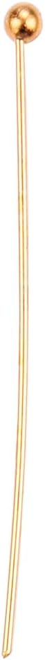 Ball Head pins Gold for DIY Jewelry Making 40mm 200pcs