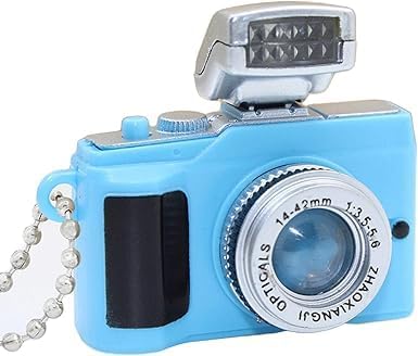 Jowxsx Mini Camera Keychain Key Ring Toy with Flashlight Sound Bag Phone Pendant,Car Keychain Accessories for Women Men