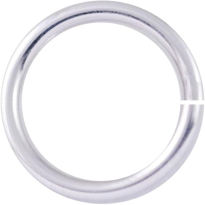 500pcs 8mm (0.3 Inch) Open Jump Ring O Ring Connector (Wire 0.8mm/20 Gauge) Sterling Silver Plated Brass for DIY Craft Jewelry Making CF83-8