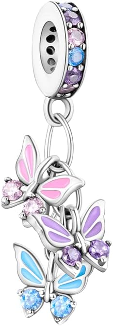 Hamsa Hand Dragon Bible Cross Prayer Charm 925 Sterling Silver Charms Fits Women's Charm Bracelet and Necklace Bead Charms Jewelry Gifts for Sister Friend