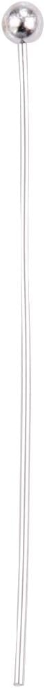 Ball Head pins Silver for DIY Jewelry Making 40mm 200pcs