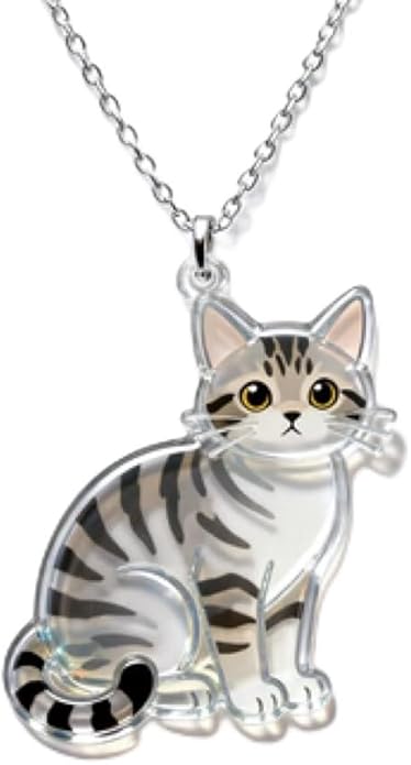 Trendy Cartoon Cat Necklace - Sturdy Alloy Chain, Colorful Acrylic Kitten Pendant, Ideal Gift for Cat Enthusiasts and Casual Outfits