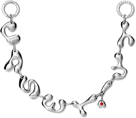 CASETiFY Charm Keychain - Metallic Bow/Classic Pearl/Shiny Silver/C Cube Chain