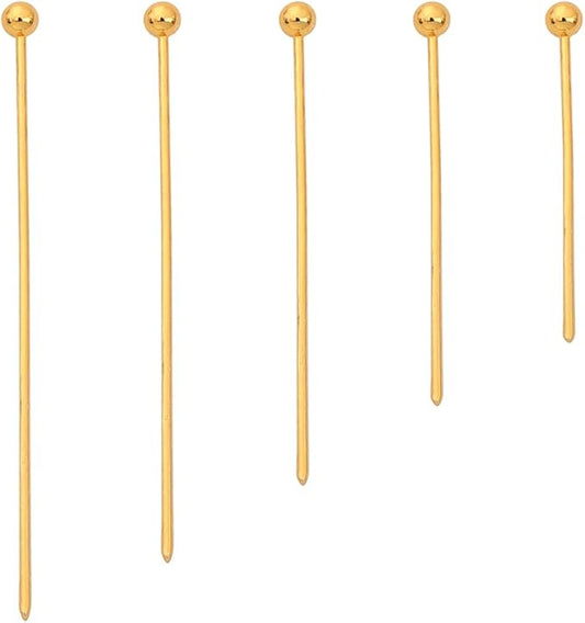 18K Gold Plated Ball Head Pins Non Tarnish 20mm 300pcs for Jewelry Making Findings