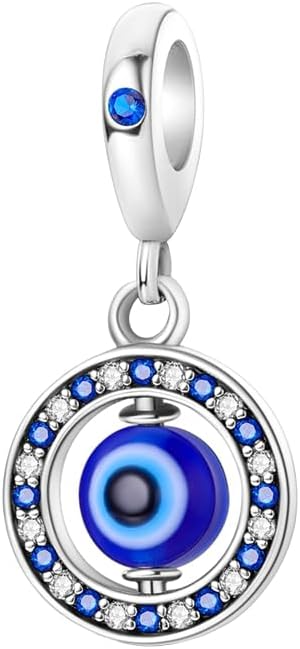 Hamsa Hand Dragon Bible Cross Prayer Charm 925 Sterling Silver Charms Fits Women's Charm Bracelet and Necklace Bead Charms Jewelry Gifts for Sister Friend