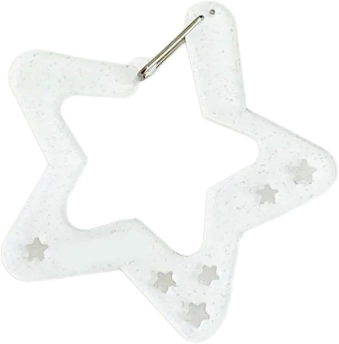 Wing/Star Shape Carabiner Hook Clips Lovely Phone Pendant Charm Acrylic Buckle Keychain For Backpack Handbag Gifts Outdoor Keyring Hook