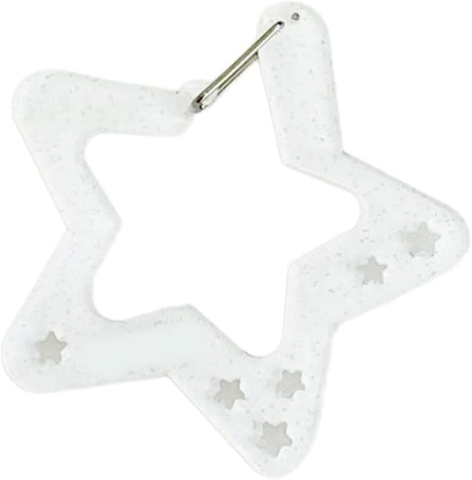 Wing/Star Shape Carabiner Hook Clips Lovely Phone Pendant Charm Acrylic Buckle Keychain For Backpack Handbag Gifts Outdoor Keyring Hook
