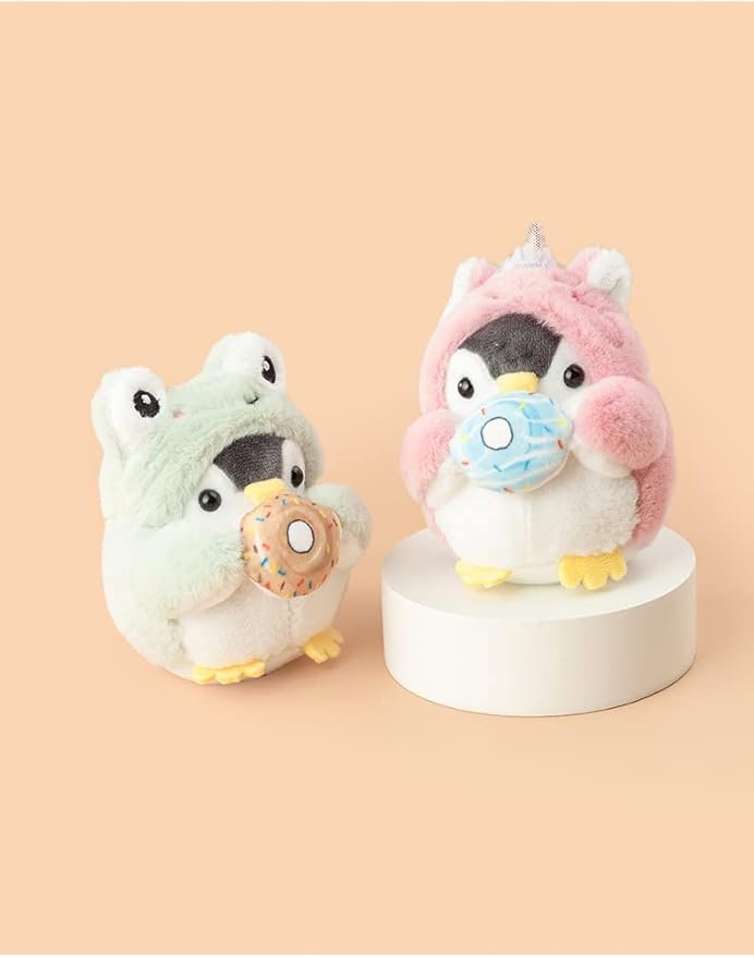 BONICI Men Women Creative Cute Lovely Cosplay Costume Play Changing Clothes Donut Penguin Pendant Keychain Key-Chains Keyring Gift Pendant Handbag Tote Purse Backpack Decoration Car Key -Shiba Inu