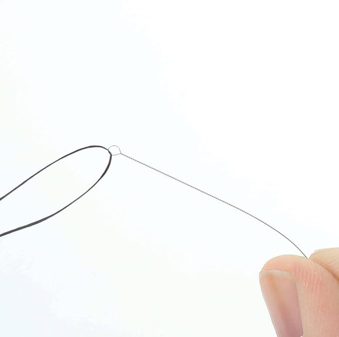 The Beadsmith Basic Elements Flexible Twisted Wire Needles – 2.5" Long, Heavy Beading Needle, Pack of 50 – Use for Pearl Knotting and Silk Cord
