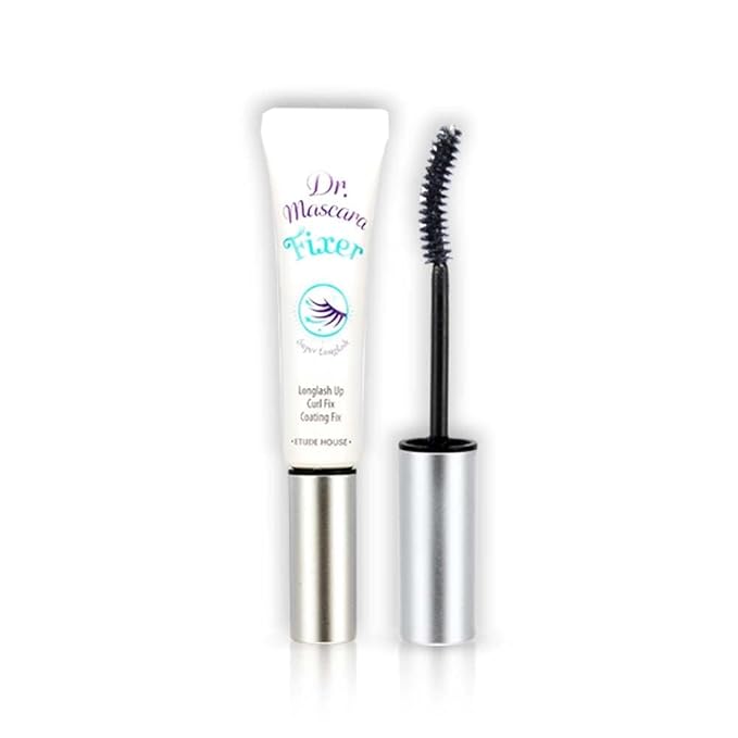 ETUDE Dr. Mascara Fixer For Super Long Lash, Korean Mascara Fixer, Natural Extension, Lengthening, Smudge-Proof, Korean Makeup, Beauty, Micro Black Fiber Formula (0.203 Fl Oz)