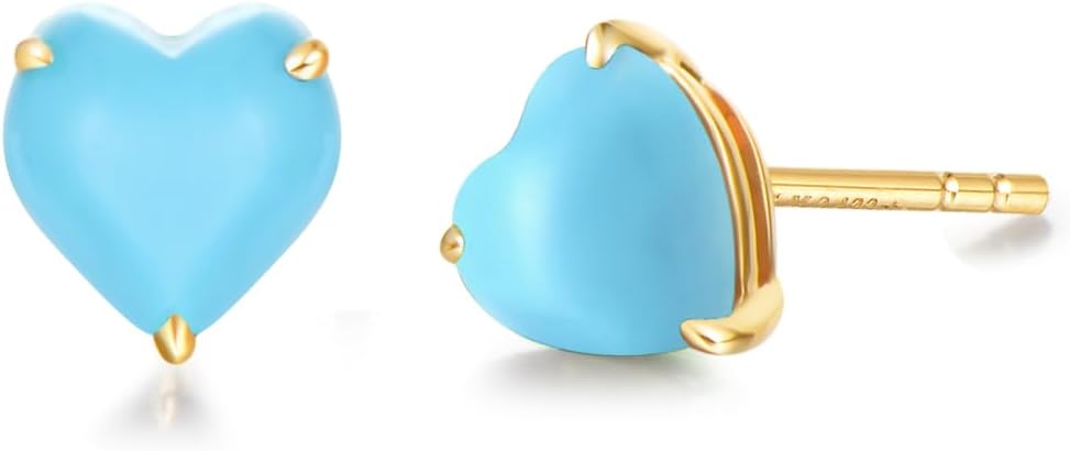 FANCIME 14k Solid Yellow Gold Stud Earrings Gemstone Prong Cluster Stud Earrings Fine Jewelry Gifts for Her Mom Women Wife
