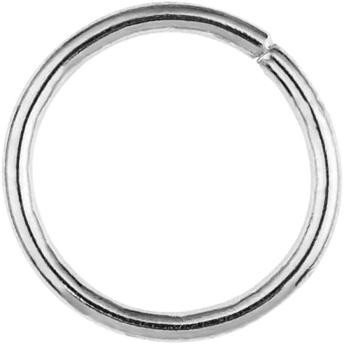 Open Jump Rings Platinum 0.9x10mm 200pcs for DIY Jewelry Making Supplies