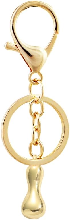 Bubble Letter Initial Keychain for Women Chunky 18 K Gold Plated Alphabet Handbag Bag Charms Purse Accessories Gift