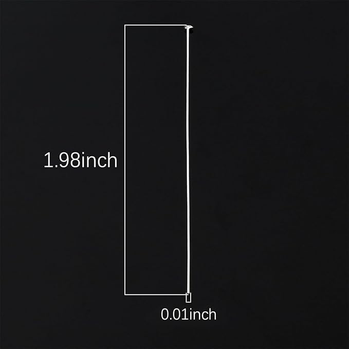 925 Sterling Silver Flat Head Pins 0.5x50mm 20pcs for Jewelry Making Findings