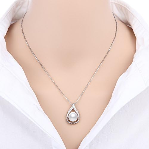 Tahitian Black Pearl Necklaces for Women 10-11mm - Pearl Necklace Phoenix Pendant | with 925 Sterling Silver 18" Chain - Christmas Mothers Day Valentine's Day Gifts For Women Wife Mom Grandma Girlfriend Daughter Her Best Friend Birthday Anniversary Fin...