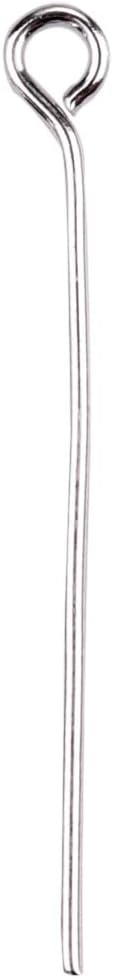 Open Eye Pins Platinum Head Pins for DIY Jewelry Making 40mm 200pcs