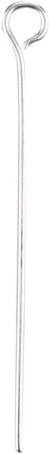 Open Eye Pins Silver Head Pins for DIY Jewelry Making 30mm 300pcs