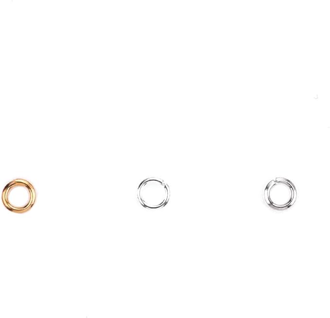 Open Jump Rings Platinum 0.6x4mm 1000pcs for DIY Jewelry Making Supplies