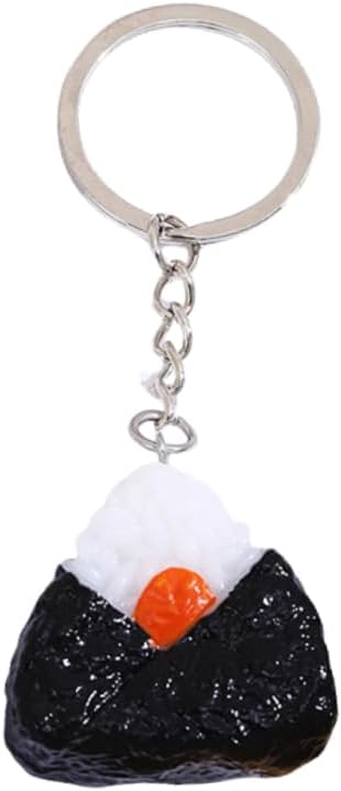 HSYHERE Men Women Creative Interesting Novelty Stylish Mini Simulated Food Orange Shrimp Keychain Key-ring Pendant