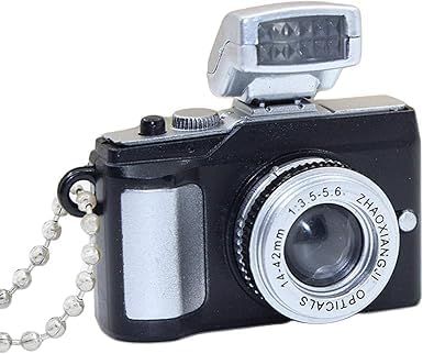 Jowxsx Mini Camera Keychain Key Ring Toy with Flashlight Sound Bag Phone Pendant,Car Keychain Accessories for Women Men