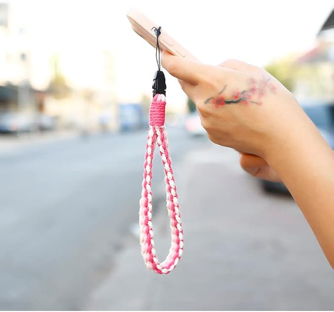 2 PCS Universal Cell Phone Wrist Strap, Handmade Phone Case Wrist Lanyard, Phone Charms Strap for Women Girls(4)