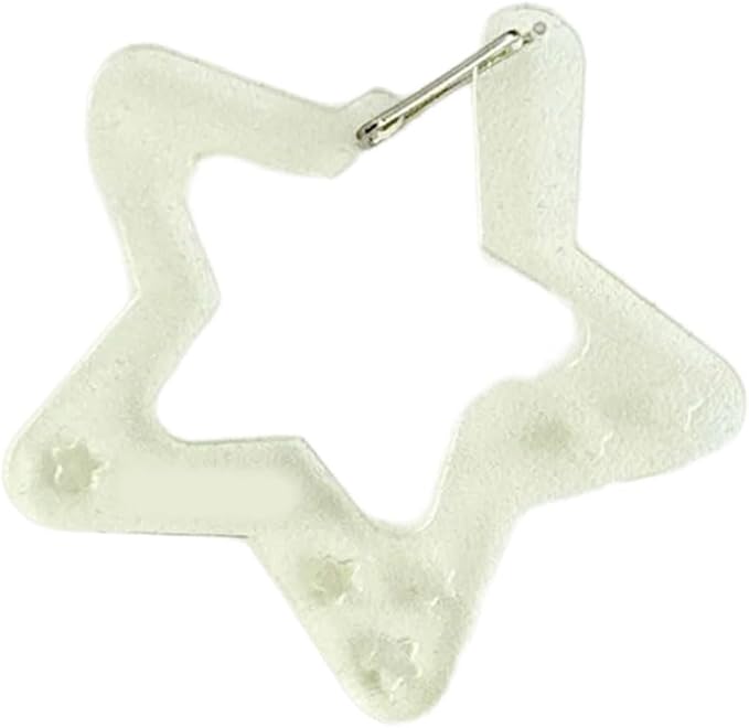 Wing/Star Shape Carabiner Hook Clips Lovely Phone Pendant Charm Acrylic Buckle Keychain For Backpack Handbag Gifts Outdoor Keyring Hook