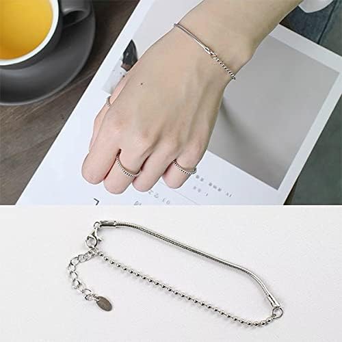 Stainless Steel Ball Bead Chain [2.0mm/50Feet] Chains Spool with 30 PCS Connectors for Jewelry Making