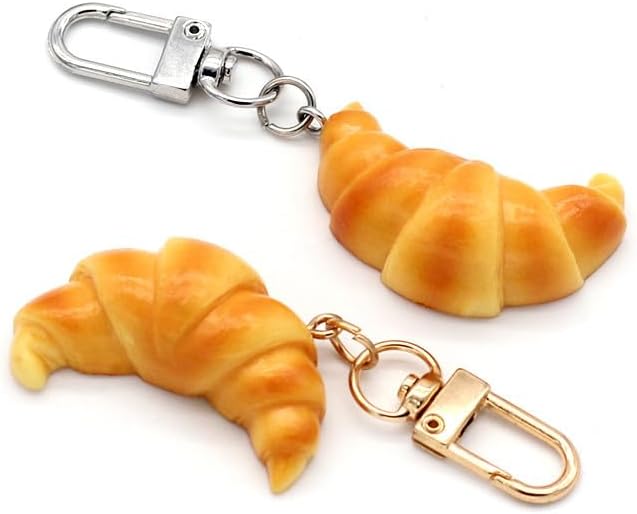 HSYHERE Men Women Creative Interesting Novelty Stylish Mini Simulated Food Orange Shrimp Keychain Key-ring Pendant