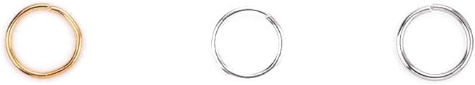Open Jump Rings Platinum 0.8x8mm 300pcs for DIY Jewelry Making Supplies