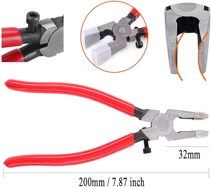Key Fob Pliers Tool Glasses Running Pliers Nippers with Rubber Tips for Key Fob Hardware Install