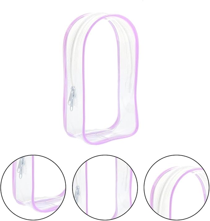 Clear Pouch Keychain Waterproof Clear Figure Display Bag with Keychain Portable Mini Pouch Mini Makeup Bag for Lipstick Card Cable