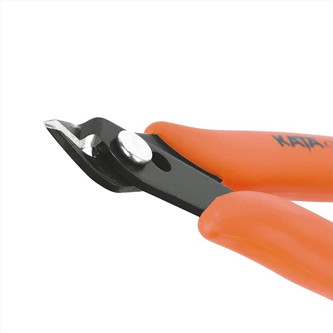 KATA Micro Wire Cutters Pliers: Precision Flush Cutter Tools for Jewelry Making Craft- 5-Inch Small Zip Tie Cutter Nippers - Mini Wire Side Cutting Snips for Electronics, Hobby Plastic Models, Gundam