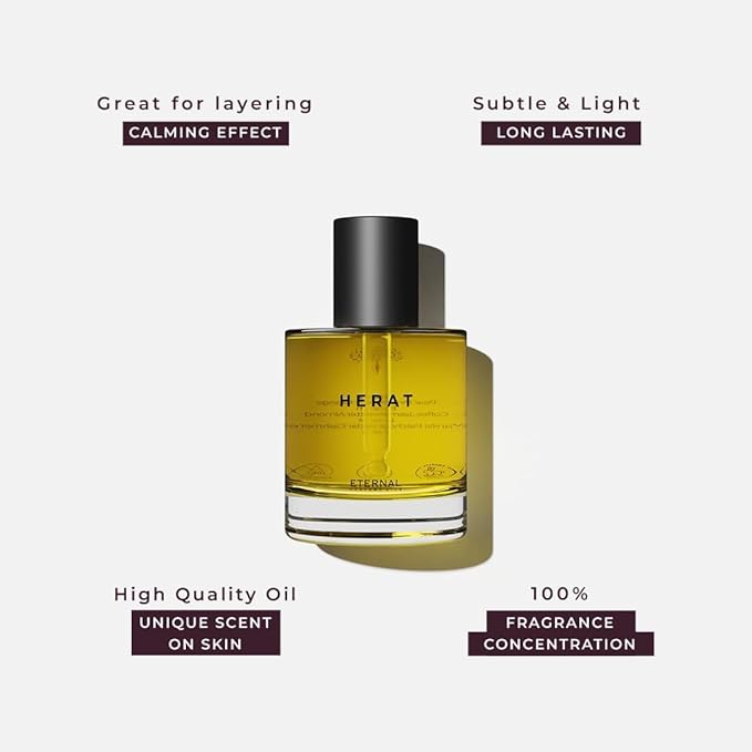 Eternal perfume oils Herat Perfumes for Women Inspired by Black 0pium Long Lasting Womens Perfume 1.69 FL Oz with 1.01 FL Oz Travel Size Perfume for men (Pack of 2)