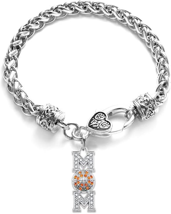 Inspired Silver - Silver Customized Charm Bracelet with Cubic Zirconia Jewelry