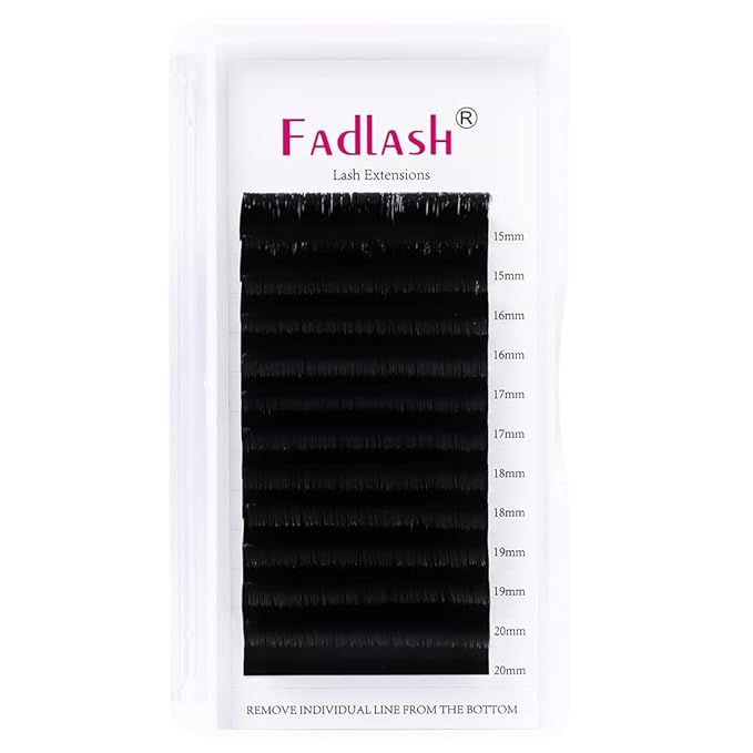 Eyelash Extensions DD Curl Easy Blooming Lash Extension Matte Black Rapid Volume Lash Extensions Flowering Easy Fan Volume Lashes (0.03-DD, 15-20mm)