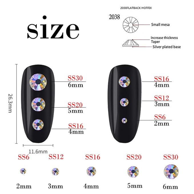 3000 Pieces SS12 3mm Flatback Rhinestones Clear Glasses Round Gems AB Crystals for Nail Art DIY Crafts Clothes Glitter Stones （Orange Yellow）