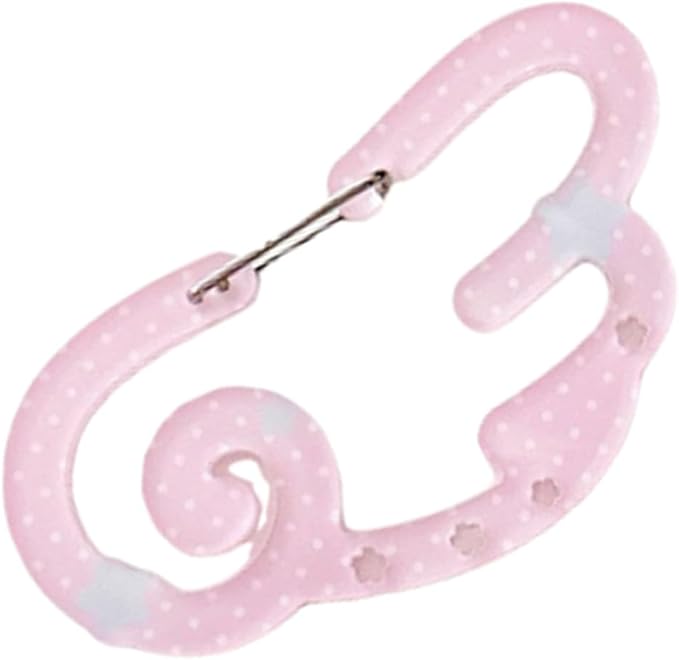 Star and Wing Shaped Acrylic Carabiner Clip for Backpacks Keychains Outdoor Gear Accessories Practical Keyring Hooks