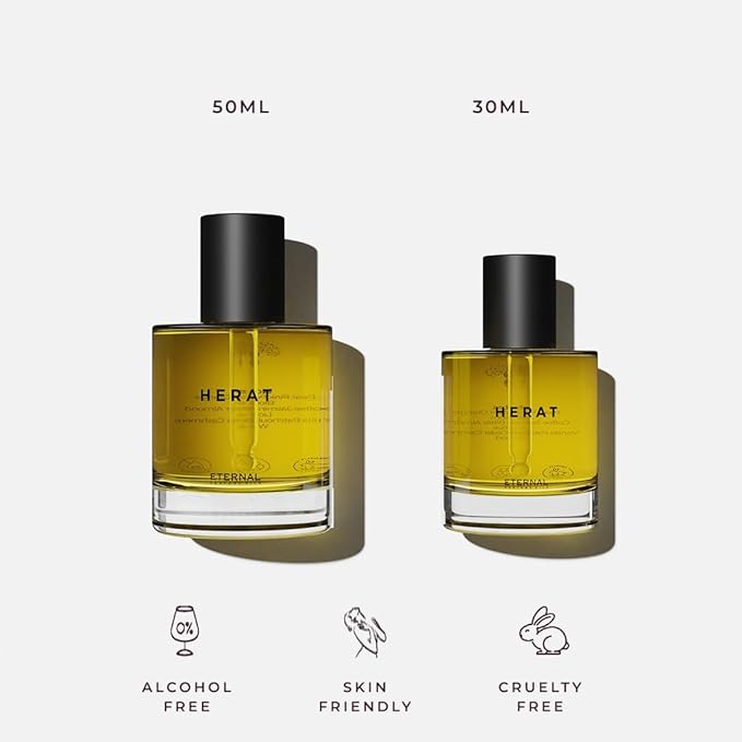 Eternal perfume oils Herat Perfumes for Women Inspired by Black 0pium Long Lasting Womens Perfume 1.69 FL Oz with 1.01 FL Oz Travel Size Perfume for men (Pack of 2)