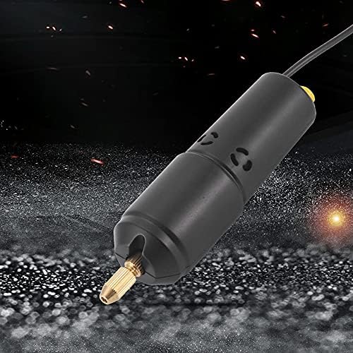 Yinhing Mini Drill for Jewelry Making, Electric USB Screwdriver Drill Set with 10 0.8 to 1.2mm Drill Bits for Resin Casting Drilling Jade Crystal and Pearls (Black #-1)