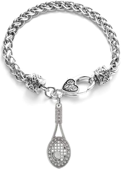 Inspired Silver - Silver Customized Charm Bracelet with Cubic Zirconia Jewelry
