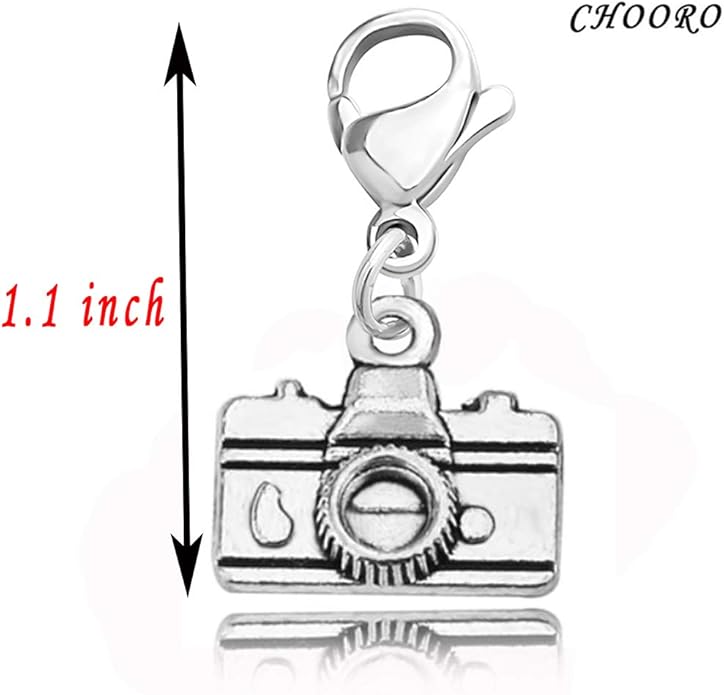 CHOORO Camera Charm Camera lovers Gift Photography Zipper Pull Jewelry Photographer Gift Photographic Charm