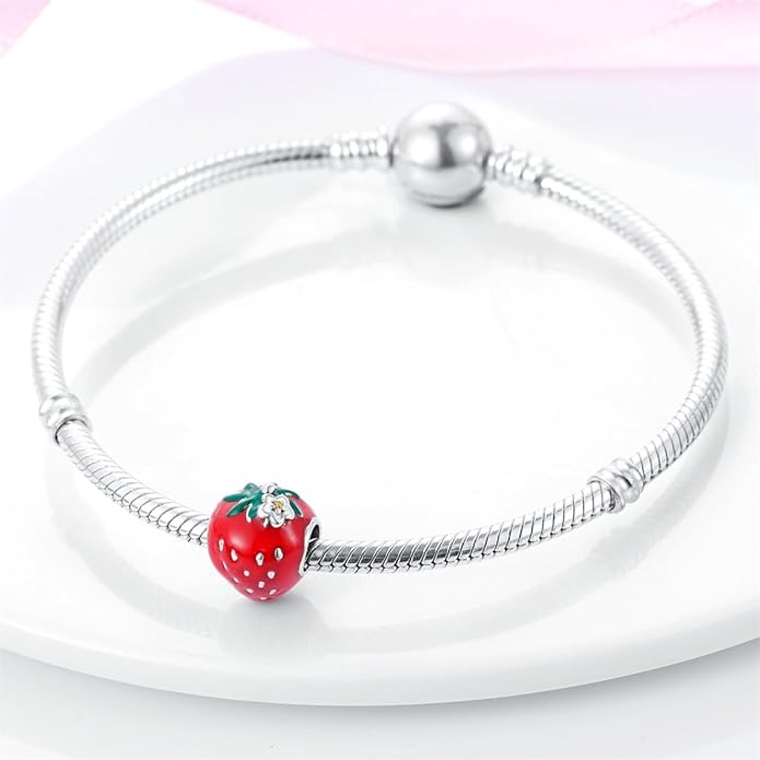 HONGRUI 925 Sterling Silver Charm for Bracelets Necklace Fashion Heart Bow Flower Family Butterfly Pendant Bead Charm for Women Festival jewelry gifts