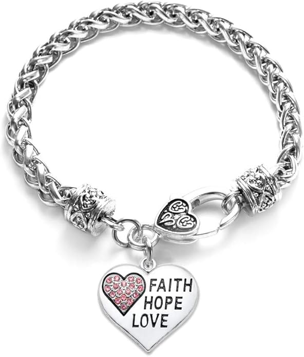 Inspired Silver - Silver Customized Charm Bracelet with Cubic Zirconia Jewelry