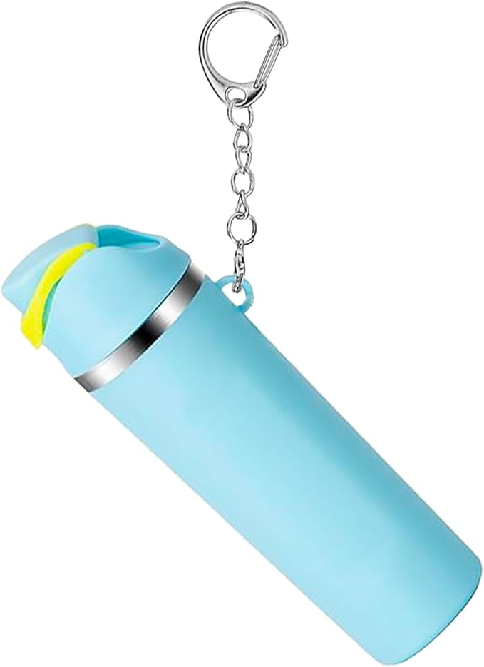 Mini Trendy Bottle Keychain Accessories Compatible with Owala Water Cute Tumbler Cup Chapstick Lip Balm Holder Charms