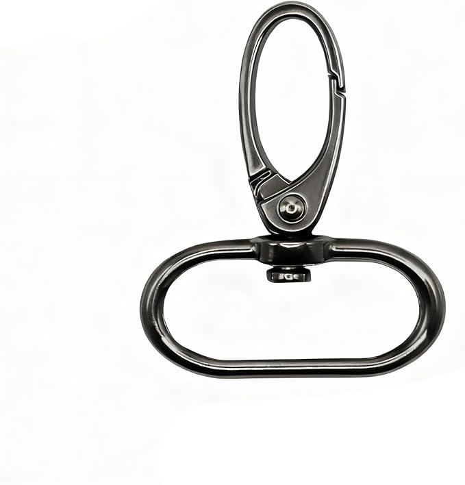 1-1/2 inch Swivel Lobster Claw Clasps 1.5 Inch 15pcs - Heavy Duty Metal Clasps with Secure Lock,Curved Snap Hooks for Bags Jewelry Making Keychains Lanyards & DIY Craft Supplies (Gunmetal, 1.5 inch)