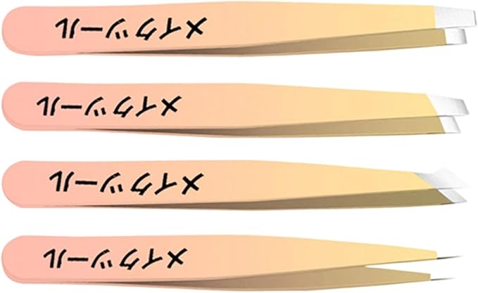 Tweezer Set Professional Stainless Steel Tweezers For Eyebrow Precisions For Facials Hair Splinters Ingrown Hair Removal Eyebrow Tweezers
