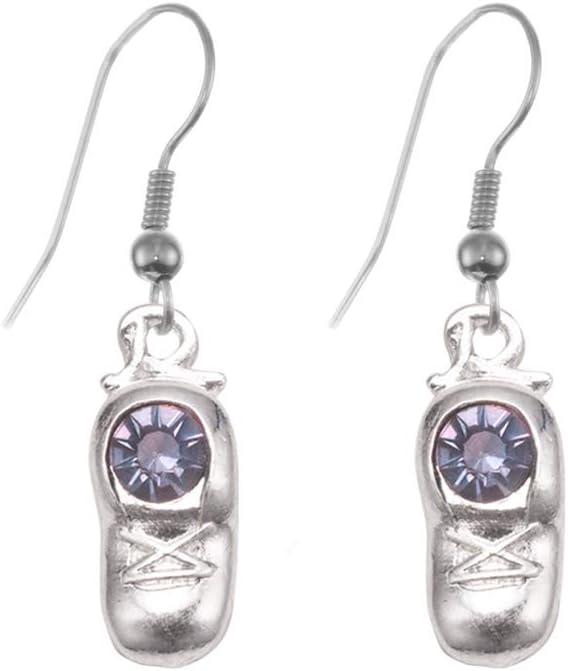 Inspired Silver - Silver Customized Charm French Hook Drop Earrings with Cubic Zirconia Jewelry