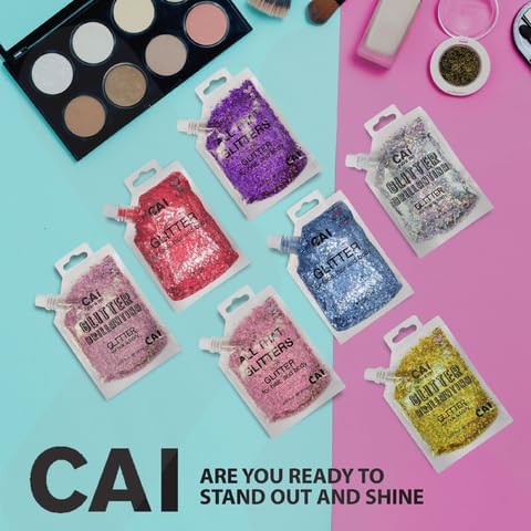 Face, Body & Hair Glitter Gel – Halloween Glitter for Kids and Women – 3 Oz Cosmetic-Grade Gel w/Moon & Stars for Festivals & Halloween Party, Easy Apply & Wash Off - Silver 1Pack