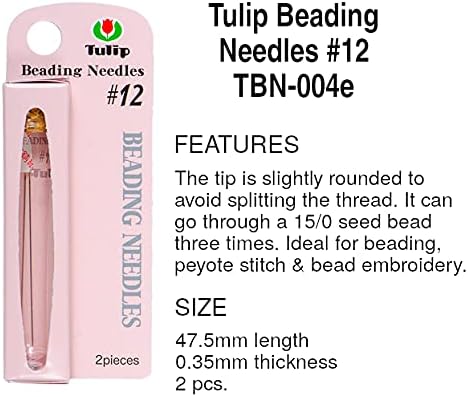 Tulip Beading Needles Bundle of 3 Packs: Size 10, Size 11 & Size 12-1 Pack of Each - TBN-001e, TBN-003e, TBN-004e, Japanese Needles for Seed Beads